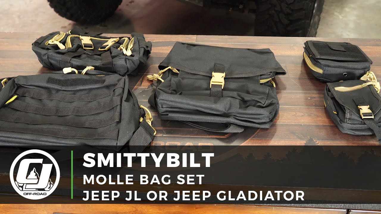 20182021 Jeep Wrangler JL or Gladiator Smittybilt Molle Bag Set