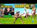 I witnessed a boyfriend PROPOSING to his GIRLFRIEND in Fortnite... (they got MARRIED!)