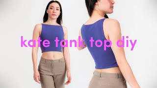 Minimal Tank Top Sewing Tutorial | DIY Kate Top Sewing Pattern