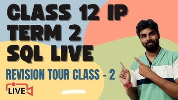 CLASS 12 IP DATABASE QUERY USING SQL QUIZ | REVISION TOUR TERM 2 CBSE |