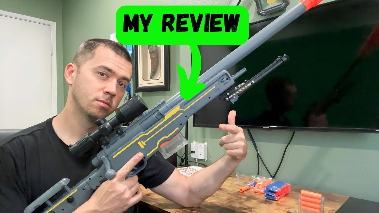 AGM MASTECH AWM Soft Bullet Toy Gun - YouTube
