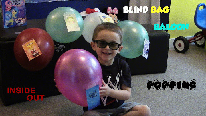 BALLOON POPPING FOR BLIND BAGS !!!