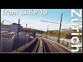 Zürich Tram Linie 10 / von Flughafen Zürich zum Bahnhof Zürich Enge, Stadt Zürich, Schweiz 2021