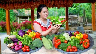 Harvesting  Vegetables On The Farm Goes To Market Sell - Cooking - Garden | Trieu Mai Hương