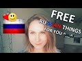Get Your FREE Russian Things!! - Russian for Everyday