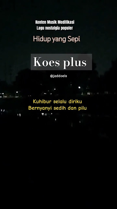 Hidup Yang Sepi - Koes Plus #shorts #lagu #nostalgia #tembang #kenangan @Radiojaddoels