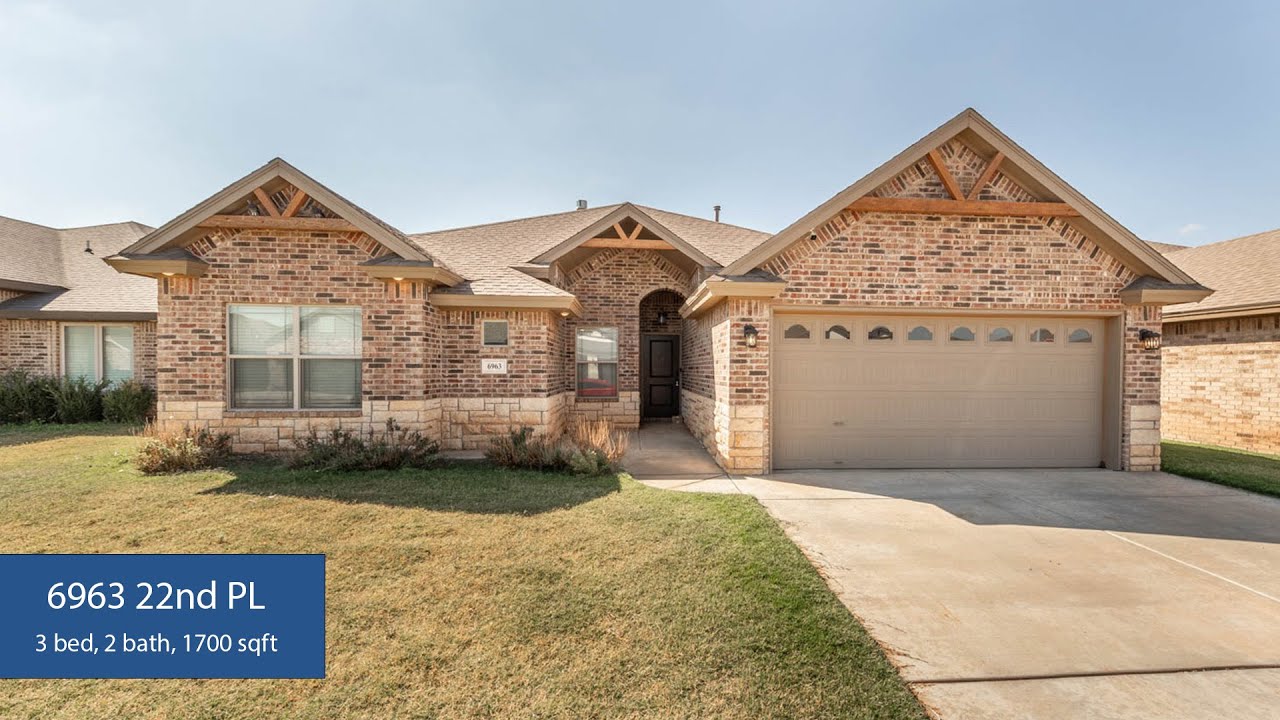 Home For Sale 6963 22nd Pl, Lubbock, TX 79407 YouTube