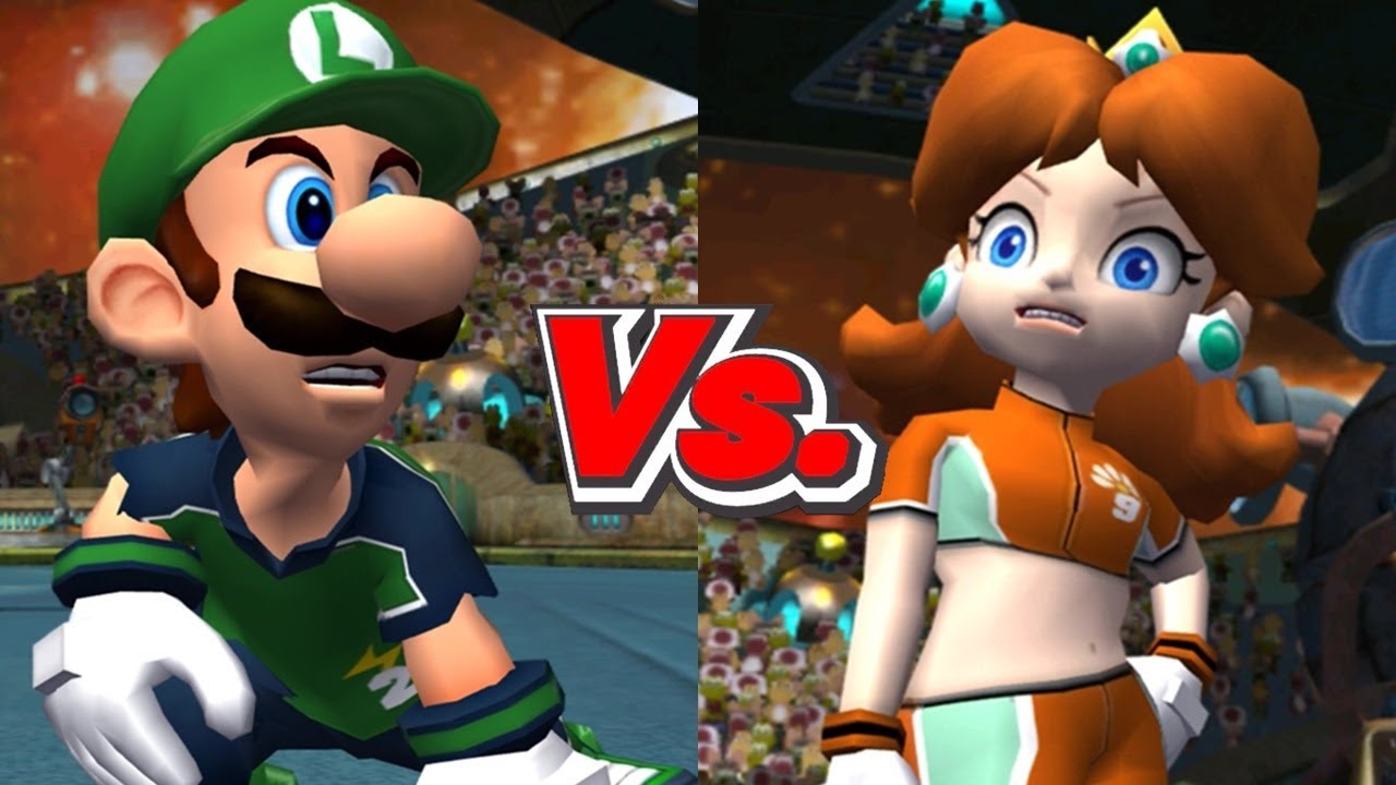 Super Mario Strikers - Luigi/Koopa Troopa Vs. Daisy/Toad