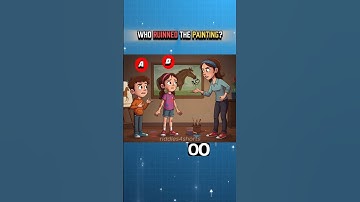 Who Ruined The Painting? #riddles #shorts