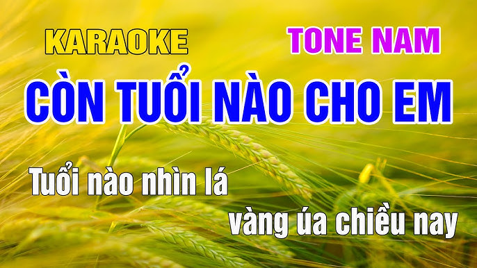 Còn Tuổi Nào Cho Em Karaoke Tone Nam Nhạc Sống gia huy beat