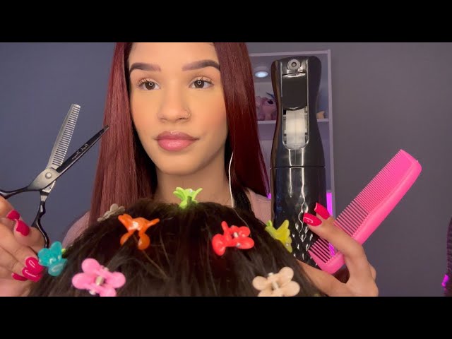 Asmr te busco los piojos, te peino, corto tu pelo