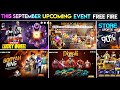 Upcoming Events in Free Fire 🤯🥳| Free Fire New Event | Ff New Event | New Event Ff