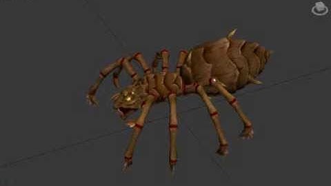 Spider idle animation - version 2