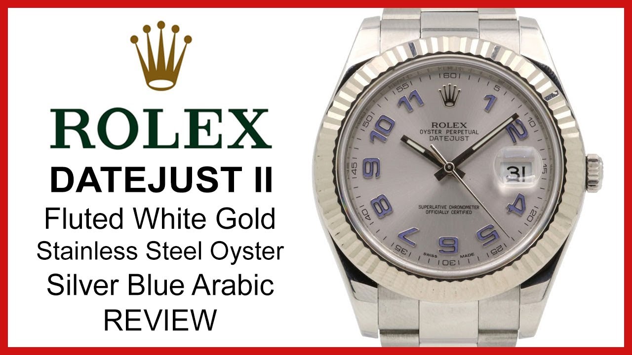 ▷ Rolex Datejust II Silver Blue Arabic 