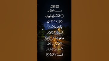 سورة الرحمن ألا تطغوا في الميزان وأقيموا الوزن بالقسط ولا تخسروا الميزان الاية ٧ إلى إلاية ١٢