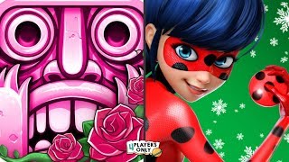 Temple Run 2 [New MAP: WINTER WASTELAND!] VS Miraculous Ladybug & Cat Noir screenshot 4
