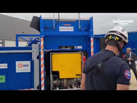 Saint-Valery-en-Caux. Inauguration d'un nouveau hangar pour les pompiers du nucléaire