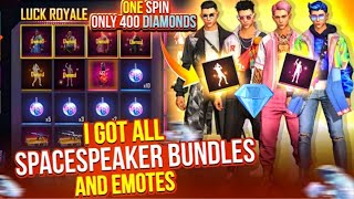 NEW SPACE SPEAKERS ROYAL EVENT | FREE FIRE NEW EVENT | SPACE SPEAKERS ROYALE ONE SPIN TRICK