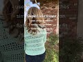 Simple Eyelet Sweater Crochet Pattern