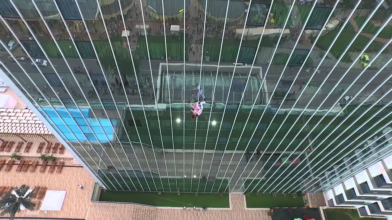 Gravity show hotel International - drone video