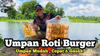 Cara Buat Umpan Patin Guna Roti Burger || Guna Rod Terpanjang Di Dunia || #JomPancing109