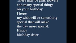 Simple birthday message to your sister, Birthday Wishes for Sister - 10 Birthday Messages, Best happy birthday wishes for sister, Happy Birthday Sister, Top Happy Birthday Wishes for Sister – Messages, Quotes And Saying, Happy Birthday card messages for sister