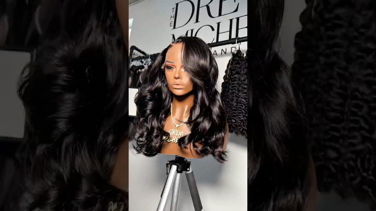 Style a custom closure wig with me
