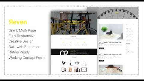 Reven - Creative Agency One & Multi Page HTML Template by puredesignThemes Download