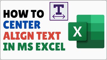 How to Center Text in Excel | Middle Align Text in Excel