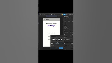 How to save typeface (font) using text styles in figma. #figmatutorial #figma #viralvideo #shorts