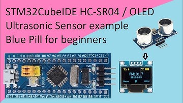 43. STM32CubeIDE Ultrasonic Distance Sensor. HC-SR04 / OLED with STM32F103C8T6