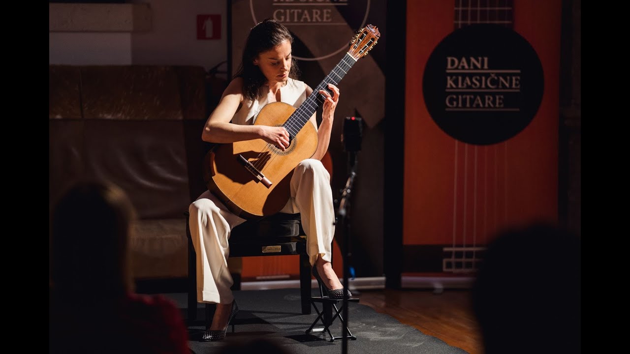 Ana Vidović plays J. S. Bach - Partita in A minor (BWV 1013)  at Classical Guitar Days in Split