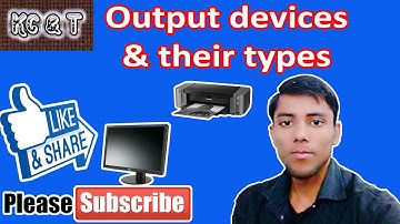 Computer fundamental Part 3: Output devices and their types(आउटपुट डिवाइस और उनके प्रकार)