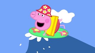peppa goes surfing on holiday peppa pig official channel