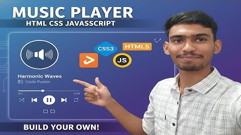How to Create a Music Player with HTML, CSS & JavaScript (Step-by-Step) #musicplayer #project #js 