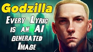 Eminem - Godzilla - But Every Lyric Is An AI Generated Image