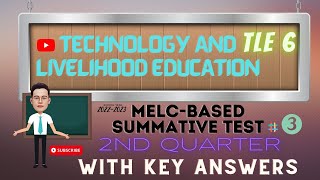 TLE  6 /MELC- BASED SUMMATIVE TEST NO. 3/SECOND QUARTER WITH KEY ANSWERS