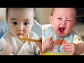 Babies eat funniest moments