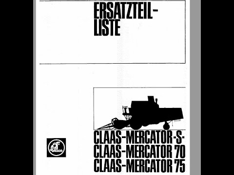 Claas Mercator S 70 75 Parts Catalog
