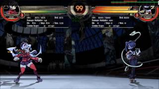 Skullgirls Tutorial: Filia's ground throw conversion