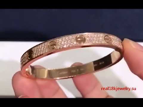 cartier bracelet rose gold with diamonds