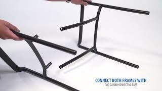 American Gaming Supply Boss Square Back  Diamond Stacking Chair W/Arm In Black Caressoft Assembly