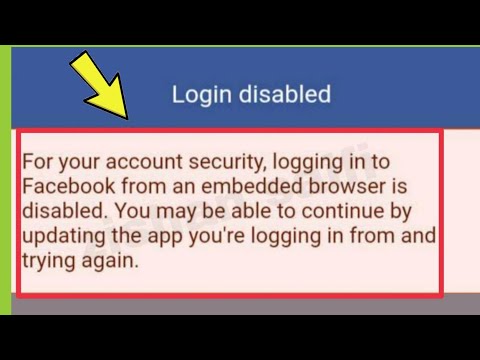 Facebook Login Disable | Fix For your account security, logging in to Facebook from an embedde Solve