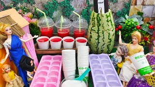 watermelon Juice shop in Barbie doll/இப்படி கூட பண்ணலாமா இது நல்லா இருக்கே😃/Barbie show tamil