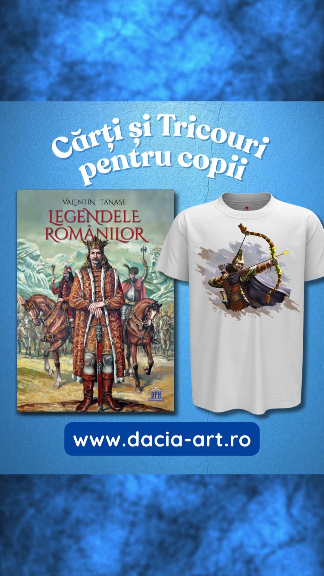 DACIA ART - Cărți și tricouri pentru copii. #istorie #legende