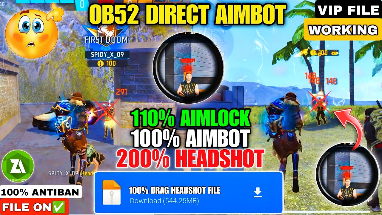 ⭕️OB52 | Auto headshot config file free fire aimbot + aimlock | Headshot config file free fire max
