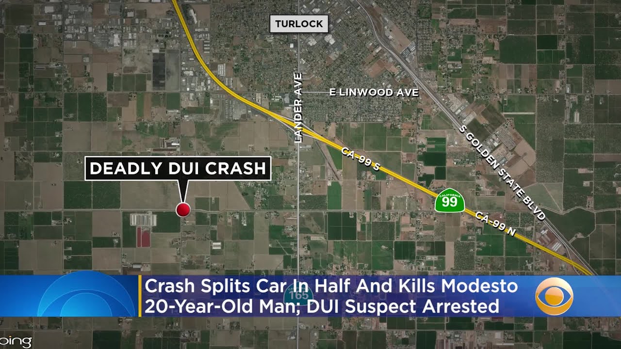 Modesto Man, 20, Dies In Crash That Split Car In Half; DUI Suspect ...