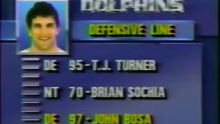 1987 week 15 Redskins at Dolphins