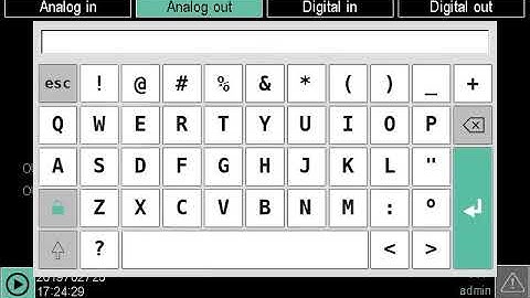 Gefran 3850T - Analog output configuration
