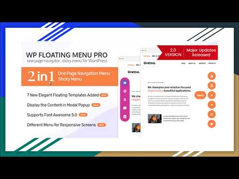 WP Floating Menu Pro - Best Floating Menu Plugin for WP | Sticky Menu | One Page Navigator for WP